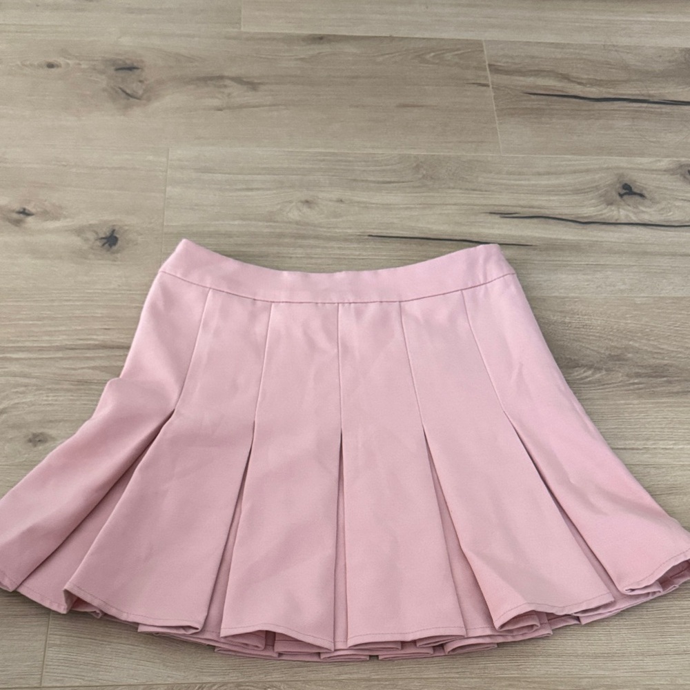 Blue Blush Soft Pink Skater Skirt
